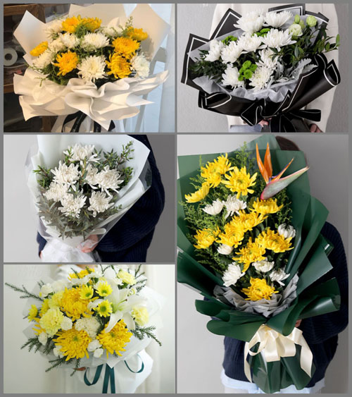 江西九江濂溪区高垅乡白事花束代送